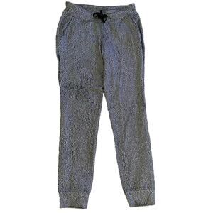 Lululemon Size 6 Joggers Pants Black White Print Pockets